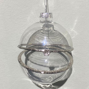 Hiasan Bola Berbentuk Bola, Hiasan Kaca Natal dengan Desain Kustom - Product Image 3