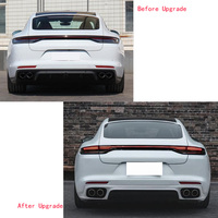 Nouveau Kit Carrosserie Style Turbo S avec Feux de Jour LED Avant, Diffuseur Arrière et Jupes Latérales, Plug & Play à Fixation par Vis pour Véhicules