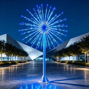 Tall Firework Christmas <b>Tree</b> <b>Light</b> 21ft Style Vertical Decoration for High-Impact Holiday Landscapes - Product Image 1