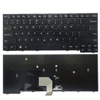 Clavier de remplacement pour ordinateur portable ThinkPad E450 E460 E465 E455, clavier anglais américain sans Trackpoint 04X6101 SN20E66101 noir