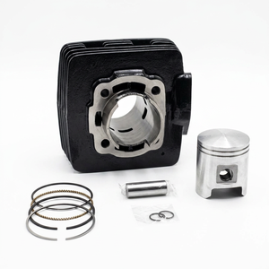 Kit de bloc-cylindre de moteur de cyclomoteur TVS XL de haute qualité, taille standard 46 mm, avec piston, jeu de segments, axe et circlips conformes aux normes OEM - Product Image 2