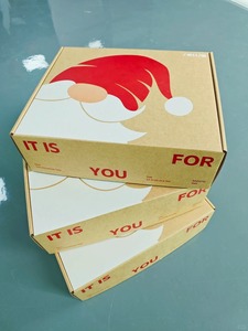 Scatole Regalo Personalizzate <span class=keywords><strong>a</strong></span> Forma di Aeroplano in Cartone Ondulato Nero e Rosa con Carta Velina/da Imballaggio e Biglietti di Ringraziamento - Product Image 3