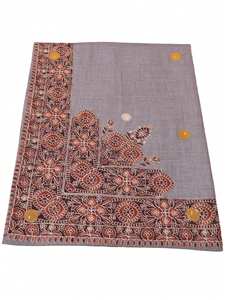 男性用通気性ショール刺繍スクエアHijabKashmiriデザイン春用サウジアラビア - Product Image 4