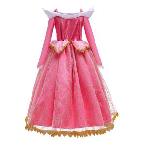 Nouvelle <span class=keywords><strong>Robe</strong></span> Princesse <span class=keywords><strong>Aurore</strong></span> Enfant <span class=keywords><strong>Belle</strong></span> <span class=keywords><strong>au</strong></span> <span class=keywords><strong>Bois</strong></span> <span class=keywords><strong>Dormant</strong></span> Dentelle Rose Broderie pour Fête d'Halloween et Carnaval - Product Image 3