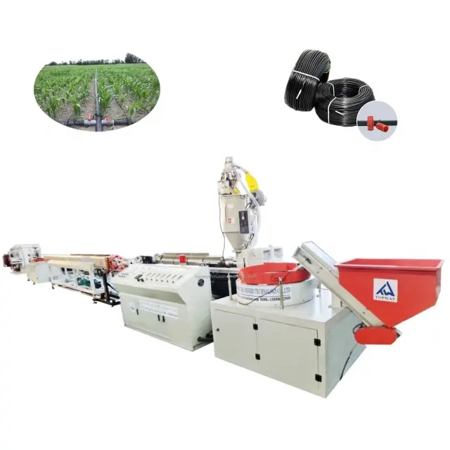 PE plastic Drip irrigation pipe tape hose making machine with screw extruder production line