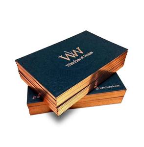 Logo en feuille d'or de luxe personnalisé carte de visite PVC/papier/métal/bois carte de visite noire avec NFC/RFID pour l'adhésion à l'hôtel - Product Image 1