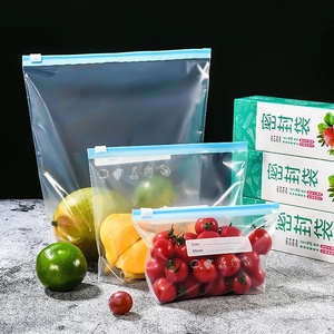 Custom Logo Clear Freezer Zipper <b>Bag</b> Plastic Ziplock Slider <b>Bags</b> For Fresh Food Packaging - Product Image 1