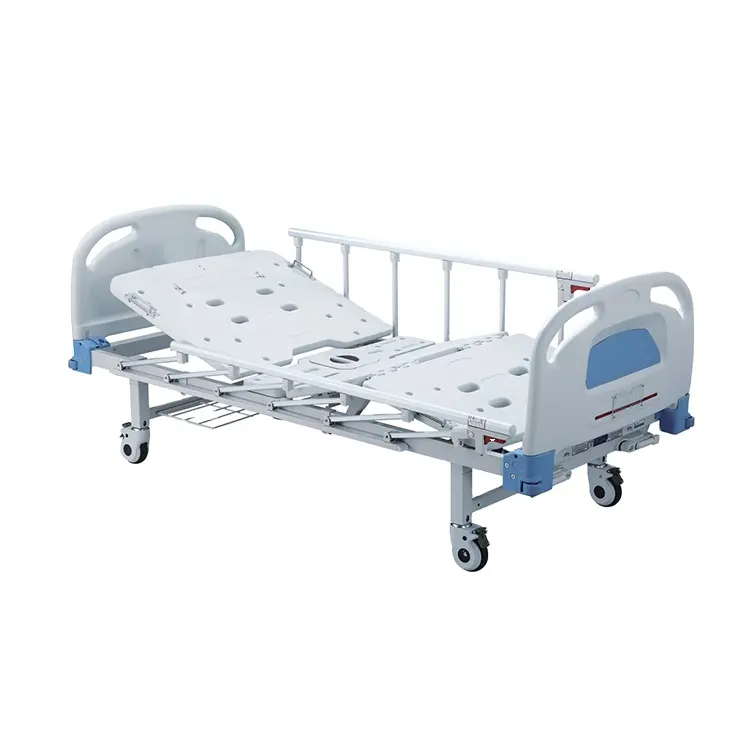 Letto di ospedale di cura manuale dell'attuatore del doppio paziente paralizzato a letto con la toilette del letto letti medici della ferrovia del doppio lato KY215S-32 per