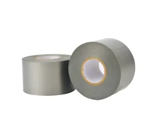Ruban adhésif gris en PVC résistant à la chaleur et bon marché pour tuyaux en PVC