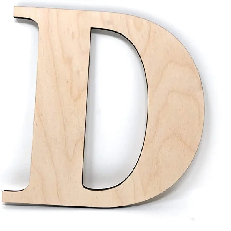 Fatto a mano scultura di sublimazione In Bianco blocco di legno mdf mestiere di legno lettere di alfabeto per la decorazione