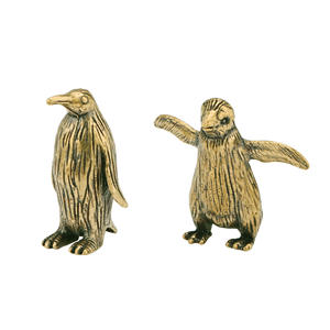 Venda quente Little Penguin Latão Ornamentos Bonito Chá Divertido Pet Decorações Cobre Esculturas Handheld Artefatos Coletados - Product Image 1