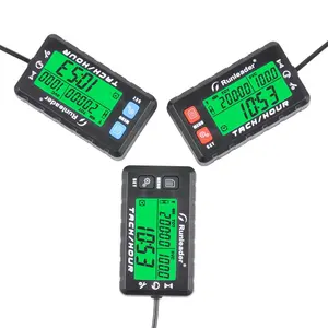 Runleader-tacómetro LCD para motor de gasolina, medidor de horas de mantenimiento de tractor, para motocicleta, motocross