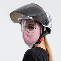 Máscara facial de lana cálida a prueba de viento Gorra de esquí de invierno con gafas HD Pasamontañas de ciclismo antivaho transpirable Hecho de nailon duradero