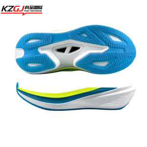 Good Price <b>Soft</b> and Comfortable Sports <b>Shoe</b> Sole EVA Popcorn Midsole with TPR Outsole and Carbon Plate Running <b>Shoe</b> Soles - Product Image 2