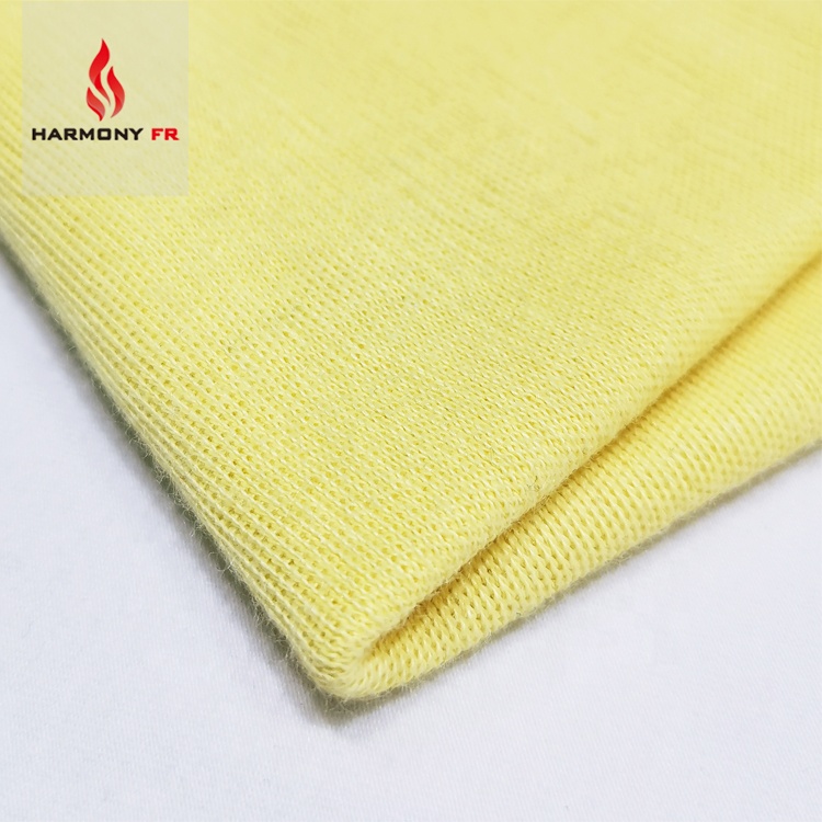 Fabricante Anti Cut Fire Resistant Knitted Stretch Para Aramid 1414 Tecido De Fibra