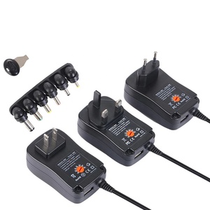 เครื่องชาร์จไฟแบบปรับได้ 12W 30W แบบแมนนวล 3V-12V แหล่งจ่ายไฟ AC ปรับได้ 6 ขั้วต่อ หม้อแปลงไฟฟ้า - Product Image 1