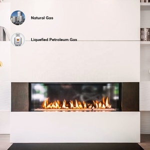 <span class=keywords><strong>Cheminée</strong></span> d'angle à gaz intelligente MEISU.CH noire avec télécommande pour salon, <span class=keywords><strong>foyer</strong></span> intérieur au gaz liquéfié - Product Image 1