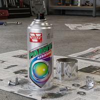 Peinture aérosol à séchage rapide, finition métallique, effet chrome, pour métal/plastique/automobile et bricolage