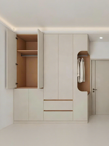 Armoire en mélamine de luxe à étagères ouvertes de type <span class=keywords><strong>tablette</strong></span> pour chambre et salon – Offre Spéciale - Product Image 4