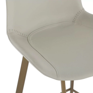 Tabouret de bar Hines Counter en cuir et fer/acier, robuste, pour bar à domicile et salle à manger - Product Image 6