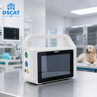 Moniteur de signes vitaux vétérinaires OSCAT VE5, moniteur portable pour animaux de compagnie, PR SpO2 NIBP, écran tactile, portable, pour clinique vétérinaire, hôpital vétérinaire