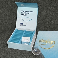 Boîte d'emballage personnalisée avec logo imprimé pour aligneurs dentaires, emballage de laboratoire dentaire, boîte pour aligneurs
