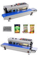 Machine de scellage de sacs alimentaires semi-automatique de luxe FR-1000 pour sacs en plastique et en aluminium, à fonctionnement continu et automatique