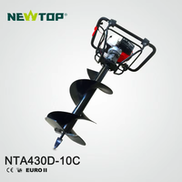 Tarière thermique 43CC, perceuse de sol professionnelle de 10 pouces, machine de forage de trous pour l'extérieur
