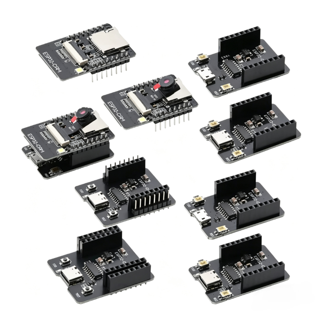 ESP32-CAM OV2640 GC2145 Camera Module CH340 FT232 Serial to WiFi Wireless Ble Adapter Board MICRO Type-C USB ESP32-CAM-MB