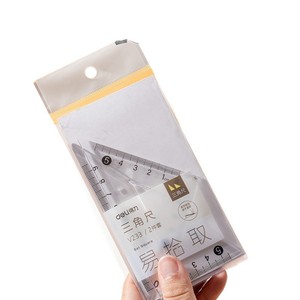 Ensemble de règles triangulaires Deli V233 15cm en plastique transparent pour étudiants, outils mathématiques - Product Image 5