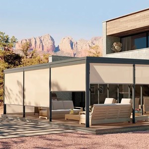 Volets roulants électriques en alliage d'aluminium, persiennes solaires en aluminium, design moderne, pare-soleil extérieur pour parking, coupe-vent et isolant thermique - Product Image 4
