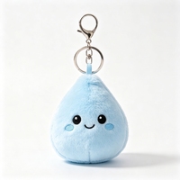 Peluche personnalisée en forme de goutte d'eau, jouet en peluche personnalisé, cadeau pour enfants, porte-clés en peluche en forme de goutte d'eau