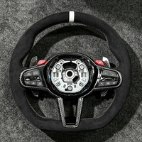 Volant sport M en fibre de carbone pour BMW Série 3 4 5 G20 G23 G26 G30 G32 G80 G82 G87 F90 G05 G06 G08 G29 G42 G11 G12 M3