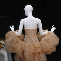 Robe de soirée sirène de luxe Lsz436 avec cape châle, ornée de perles, décolleté cœur, pour femmes, occasions formelles, Jancember