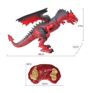 Giocattolo del drago di radiocomando a infrarossi in plastica hobby RC con luce e musica - Product Image 6