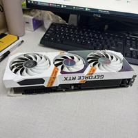 Carte graphique VGA d'occasion IGame RTX 3080 10 Go GDDR6X Ultra W OC blanche avec refroidissement triple ventilateur 8+8Pin PCI-E pour PC de bureau gaming
