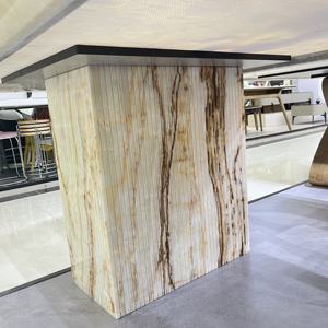 للبيع بالجملة حجر طبيعي فاخر مخصص مع أقدام حجرية رخام فاخر خفيف - Product Image 3