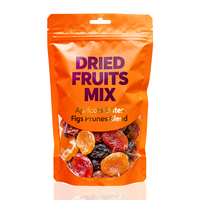 Op maat gemaakte logo bedrukking, hoogwaardige recyclebare materiaal, noten gedroogd fruit verpakking, voedselveilige hersluitbare stand-up ziplock mylar zak