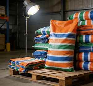 Sac de marché en polypropylène tissé laminé en plastique d'Afrique, sac de shopping avec poignée, exportation vers la Mauritanie, la Tanzanie, le Ghana, le Congo - Product Image 2