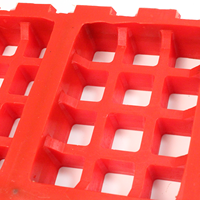 Plaque tamis linéaire à entraînement par engrenages en polyuréthane PU, personnalisée, anti-colmatage, haute efficacité, pour usine de traitement minier