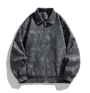 Nuova <span class=keywords><strong>Giacca</strong></span> in Pelle Stile Retrò Americano Autunno 2025, <span class=keywords><strong>Giacca</strong></span> in Pelle Tie-Dye di Alta Qualità per <span class=keywords><strong>Uomo</strong></span> <span class=keywords><strong>e</strong></span> Coppia - Product Image 6