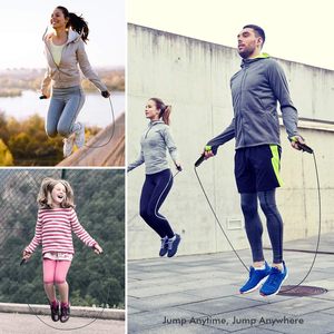 Bearing Jump <b>Rope</b> Adjustable Steel Cable For Home Fitness <b>Exercise</b> Unisex Adult Kid - Product Image 5