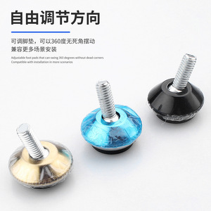 Adjustable Feet M6 Stainless Steel Furniture Leg <b>Table</b> Shelf Sofa Height Increase Pad Minimalist Design Easy Installation - Product Image 4
