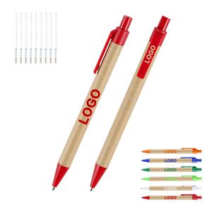 Bolígrafo Ecológico de Papel Kraft Reciclado con Logotipo Personalizado para Regalos Promocionales al por Mayor - Product Image 3