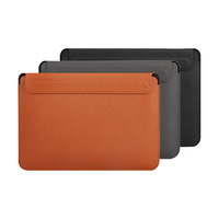 Housse pour ordinateur portable en cuir PU, antichoc, protectrice, avec logo personnalisé pour MacBook 14 pouces, housse pour ordinateur portable