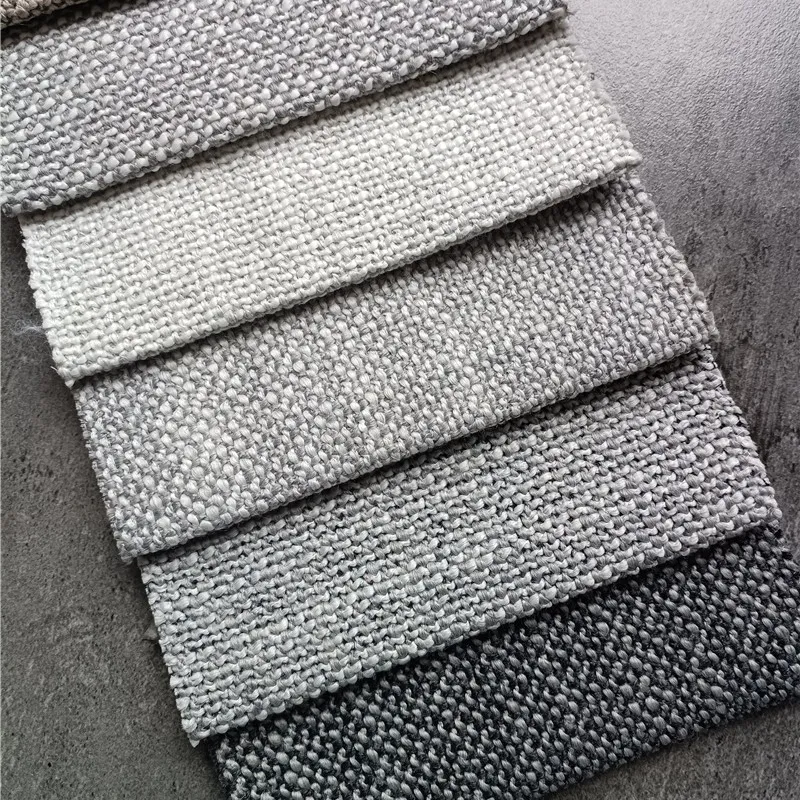 Tela de tapicería lisa de lana de alto nivel de lujo para sofá silla mezcla de poliéster acrílico de lana tela de color sólido para marco de cama