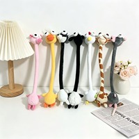 Boneka Plush Leher Panjang Ekstra Panjang dengan Mata Besar untuk Hadiah Mesin Cakar Grosir Besar Pemasok Boneka Lucu