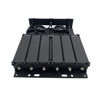 Duplexeur VHF 30w 137-180mhz Diplexeur RF de type hélicoïdal à 6 cavités pour les communications radio d'antenne mobile