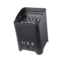 6*18W Беспроводные аккумуляторные прожекторы Uplights RGBWA+UV для свадеб, вечеринок, дискотек, сцены, с кейсом для транспортировки