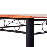 Ensemble de 4 pièces de table à manger en bois, meubles de chambre à coucher, en métal antique, Durable, de style européen